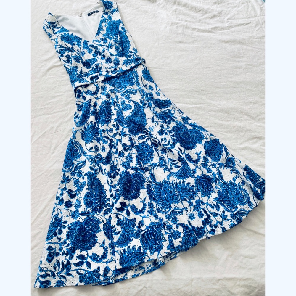 Floral print cotton dress